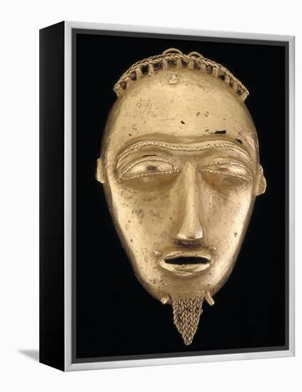 Gold Pendant Head, Popular Hair Adornments Among the Baule People; National Museum of African Art-null-Framed Premier Image Canvas