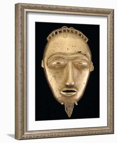 Gold Pendant Head, Popular Hair Adornments Among the Baule People; National Museum of African Art--Framed Photographic Print