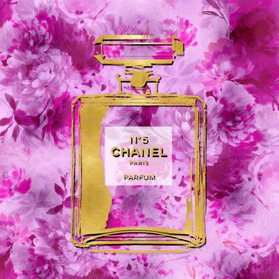Gold Perfume on Pink Flowers' Art Print - Madeline Blake