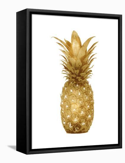 Gold Pineapple I-Kate Bennett-Framed Stretched Canvas