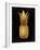 Gold Pineapple on Black I-Kate Bennett-Framed Art Print