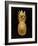 Gold Pineapple on Black II-Kate Bennett-Framed Giclee Print