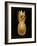 Gold Pineapple on Black II-Kate Bennett-Framed Giclee Print