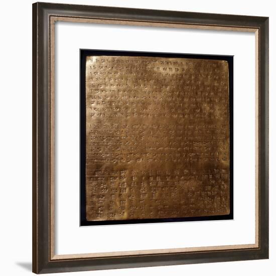 Gold Plate of Darius I, King of Persia-null-Framed Photographic Print