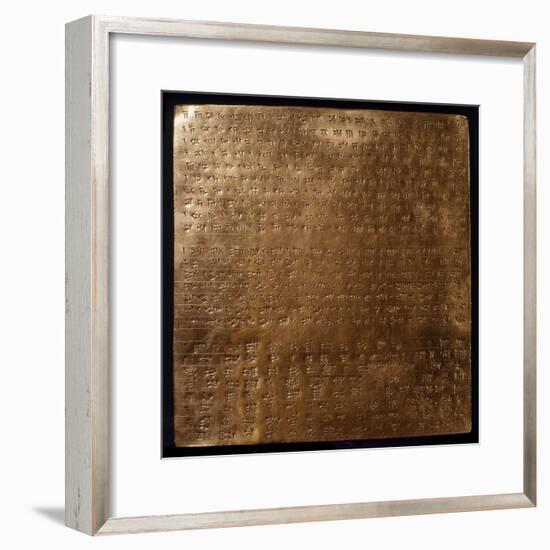 Gold Plate of Darius I, King of Persia-null-Framed Photographic Print