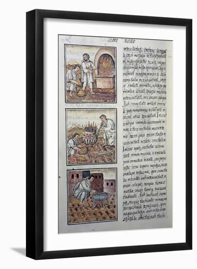 Gold Production by the Spaniards-null-Framed Giclee Print