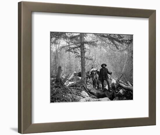 Gold Prospector Traveling For Supplies, Undated-Asahel Curtis-Framed Premium Giclee Print