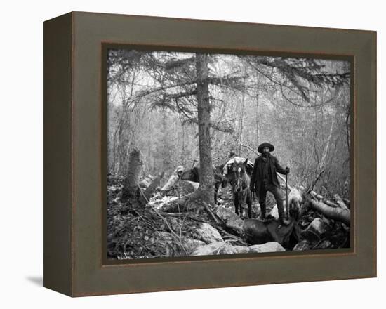 Gold Prospector Traveling For Supplies, Undated-Asahel Curtis-Framed Premier Image Canvas