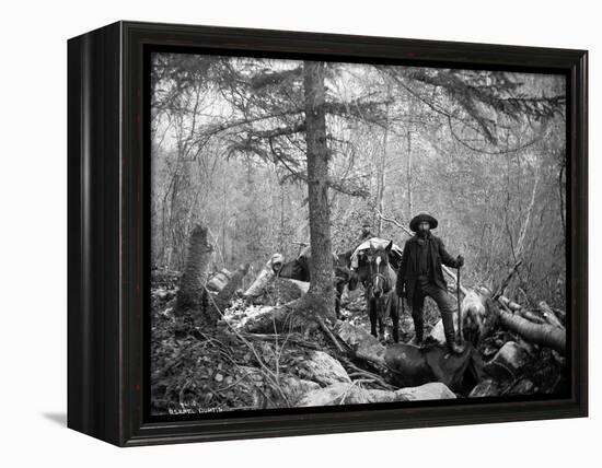 Gold Prospector Traveling For Supplies, Undated-Asahel Curtis-Framed Premier Image Canvas