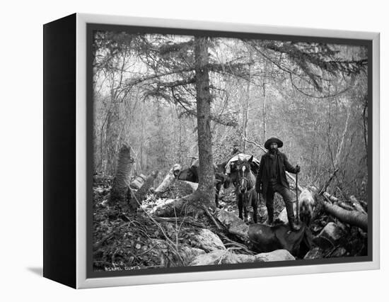 Gold Prospector Traveling For Supplies, Undated-Asahel Curtis-Framed Premier Image Canvas