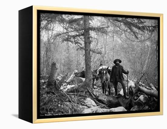 Gold Prospector Traveling For Supplies, Undated-Asahel Curtis-Framed Premier Image Canvas