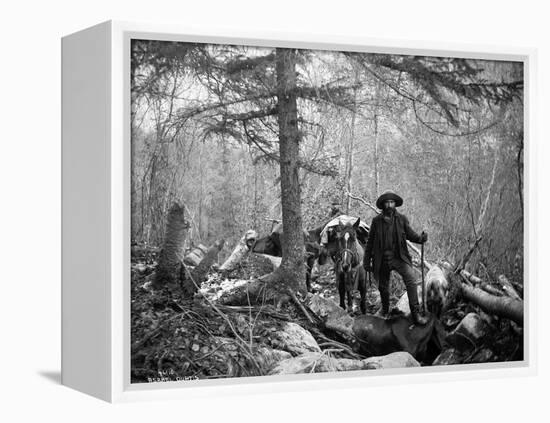 Gold Prospector Traveling For Supplies, Undated-Asahel Curtis-Framed Premier Image Canvas