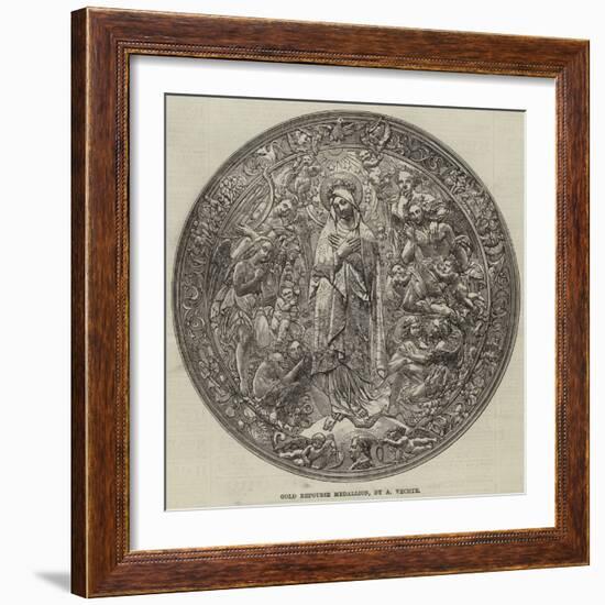 Gold Repousse Medallion, by a Vechte-null-Framed Giclee Print