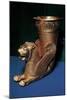 Gold Rhyton in the Shape of Winged Lion and Decorated with Lotus Flowers-null-Mounted Giclee Print