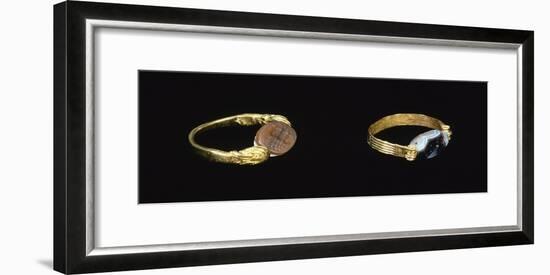 Gold Rings. Etruscan Civilization, 9th-1st Century BC-null-Framed Giclee Print