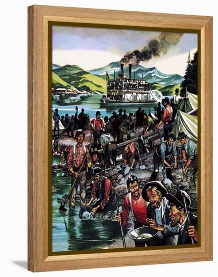 Gold Rush!-Ron Embleton-Framed Premier Image Canvas