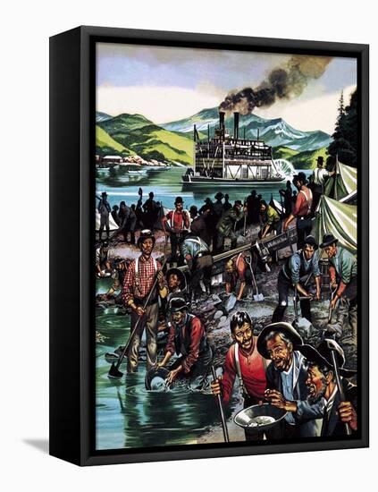 Gold Rush!-Ron Embleton-Framed Premier Image Canvas