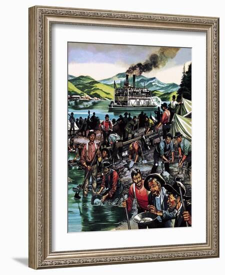 Gold Rush!-Ron Embleton-Framed Giclee Print