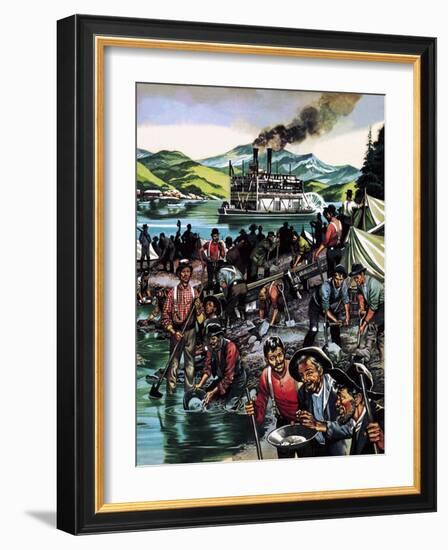 Gold Rush!-Ron Embleton-Framed Giclee Print