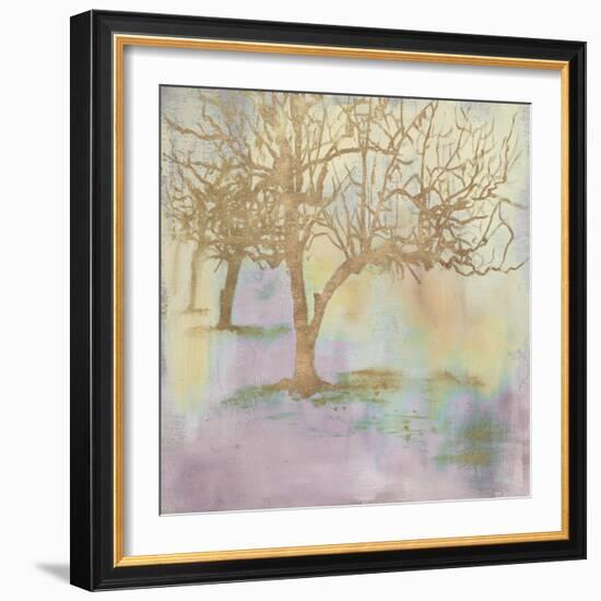 Gold Serene Forest II-Patricia Pinto-Framed Art Print