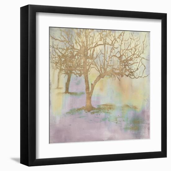 Gold Serene Forest II-Patricia Pinto-Framed Art Print