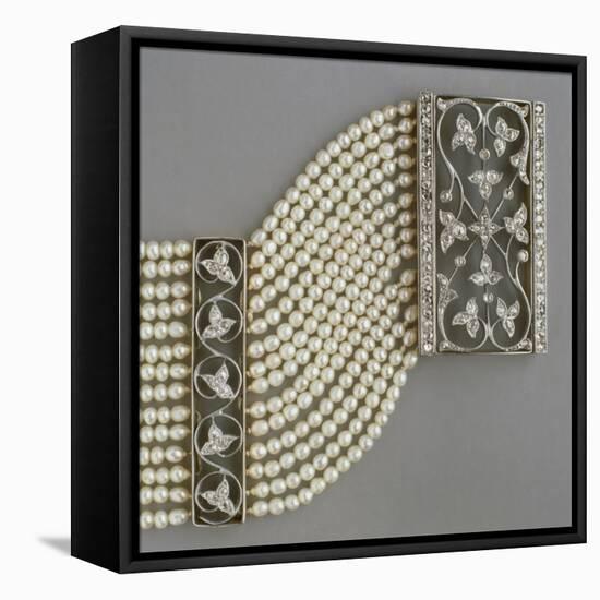 Gold, Silver and Diamonds Dog Collar-null-Framed Premier Image Canvas
