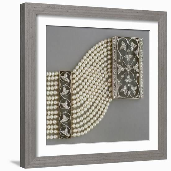 Gold, Silver and Diamonds Dog Collar-null-Framed Giclee Print