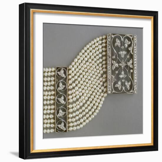 Gold, Silver and Diamonds Dog Collar-null-Framed Giclee Print