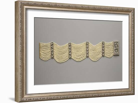 Gold, Silver and Diamonds Dog Collar-null-Framed Giclee Print