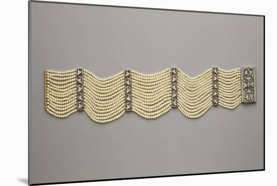 Gold, Silver and Diamonds Dog Collar-null-Mounted Giclee Print