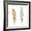 Gold Silver Feather-OnRei-Framed Art Print