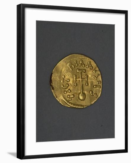 Gold Solidus, Verso, Byzantine Coins, 6th Century-null-Framed Giclee Print