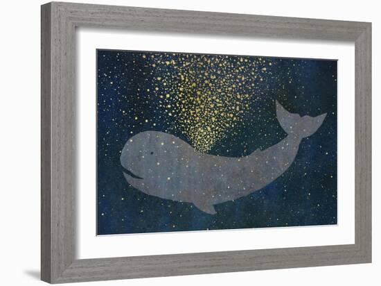 Gold Spraying Whale-Cora Niele-Framed Giclee Print