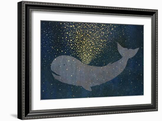 Gold Spraying Whale-Cora Niele-Framed Giclee Print