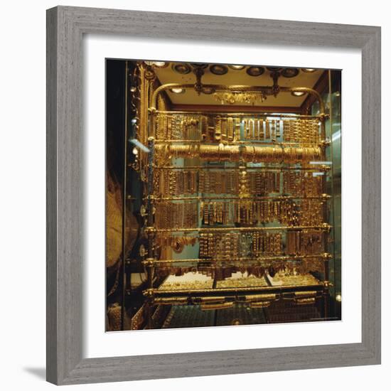 Gold Stall, Hamadiyyeh Souk, Damascus, Syria, Middle East-Christopher Rennie-Framed Photographic Print