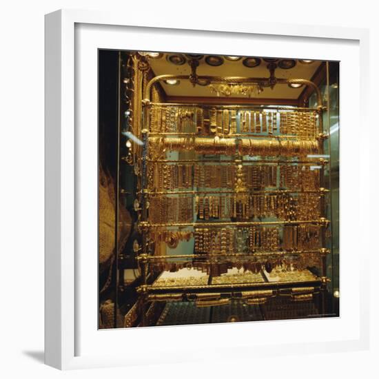 Gold Stall, Hamadiyyeh Souk, Damascus, Syria, Middle East-Christopher Rennie-Framed Photographic Print