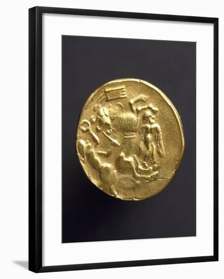 Gold Stater of Coriosoliti, Gauls from Brittany, Verso, Gallic Coins-null-Framed Giclee Print