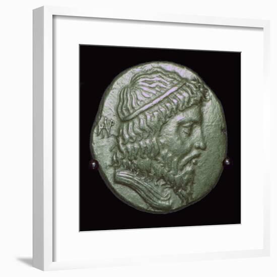 Gold Stater of King Andragoras of Parthia. Artist: Unknown-Unknown-Framed Giclee Print