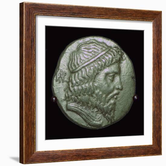 Gold Stater of King Andragoras of Parthia. Artist: Unknown-Unknown-Framed Giclee Print