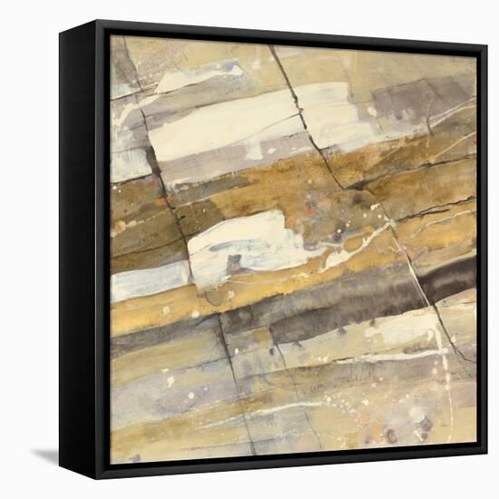 Gold Streak-Albena Hristova-Framed Stretched Canvas