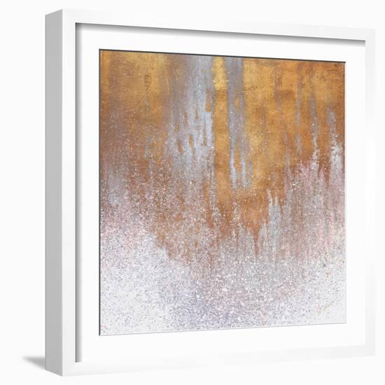 Gold Summer Woods Square-Roberto Gonzalez-Framed Art Print