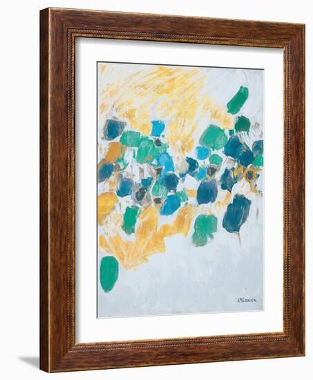 Gold & Teal Internodes-Ann Marie Coolick-Framed Art Print