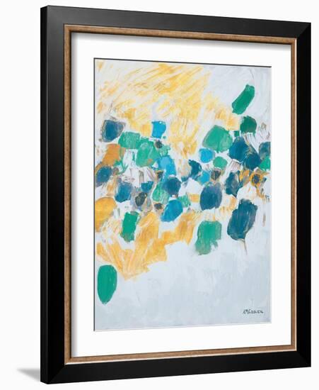 Gold & Teal Internodes-Ann Marie Coolick-Framed Art Print