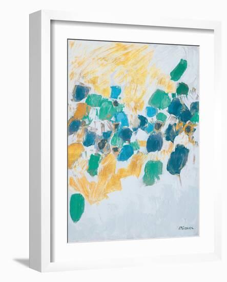 Gold & Teal Internodes-Ann Marie Coolick-Framed Art Print