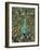 Gold Teal Peacock-Mindy Sommers-Framed Giclee Print