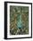 Gold Teal Peacock-Mindy Sommers-Framed Giclee Print