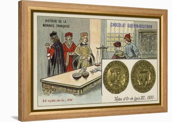 Gold Teston of Louis XII, 1500-null-Framed Premier Image Canvas