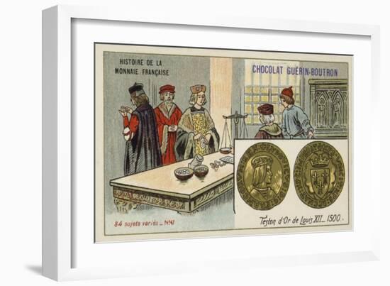 Gold Teston of Louis XII, 1500-null-Framed Giclee Print