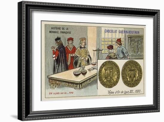 Gold Teston of Louis XII, 1500-null-Framed Giclee Print