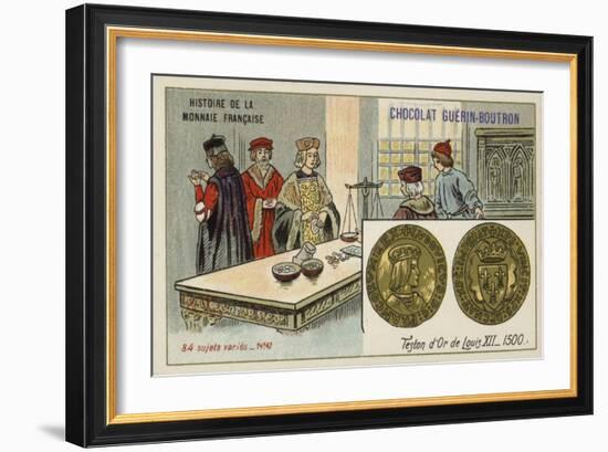 Gold Teston of Louis XII, 1500-null-Framed Giclee Print